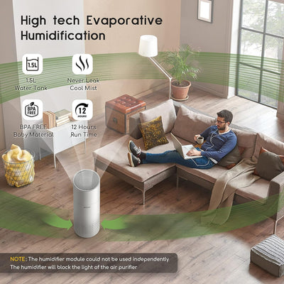 Kilo Pro 2-IN-1 Air Purifier & Humidifier