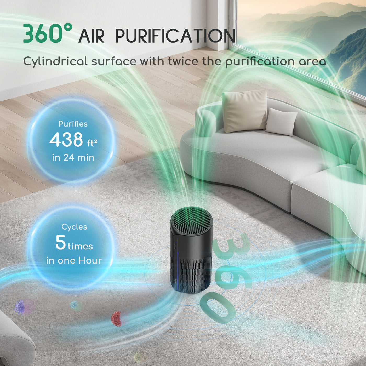 Miro Pro 2-IN-1 Air Purifier & Humidifier